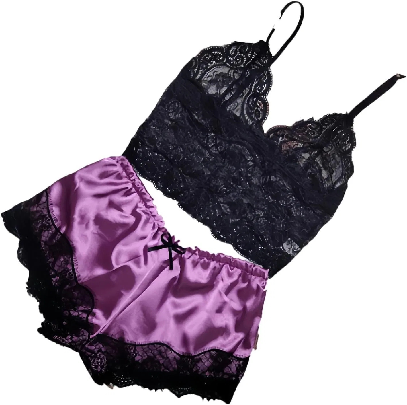 Комплект пижамы, шелк, A01 Purple