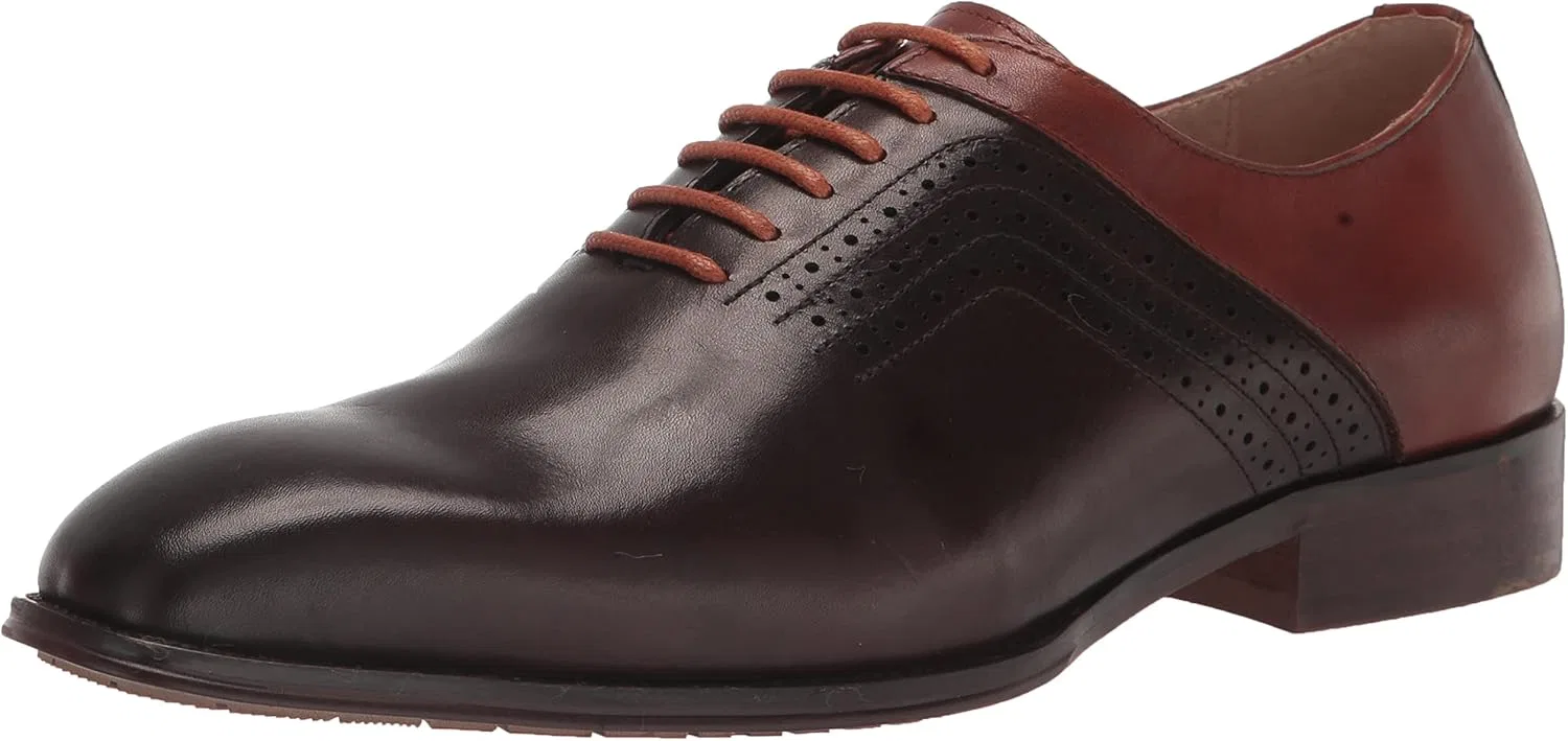 Мужские оксфордские туфли на шнуровке Stacy Adams Halloway Oxford, Brown Multi
