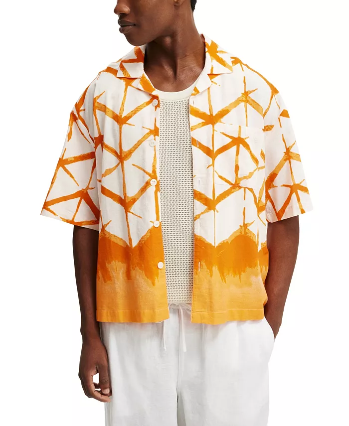 

Мужская рубашка с коротким рукавом Cabana COTTON ON, оранжевый