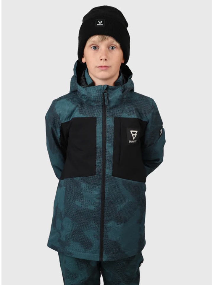 

Детская горнолыжная куртка зеленого цвета Brunotti