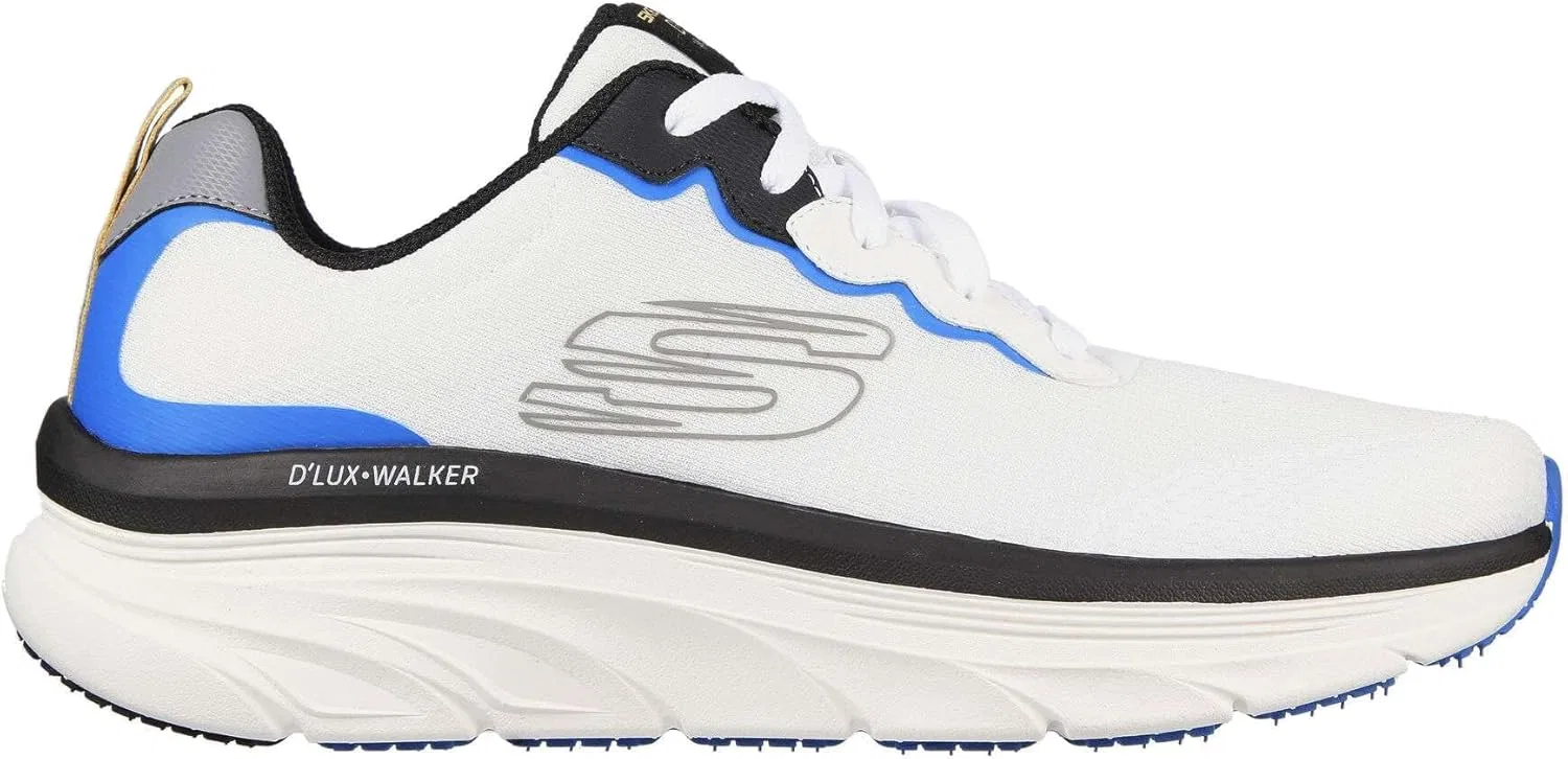 Мужские кроссовки Skechers D'lux Walker Scrambler, White Black