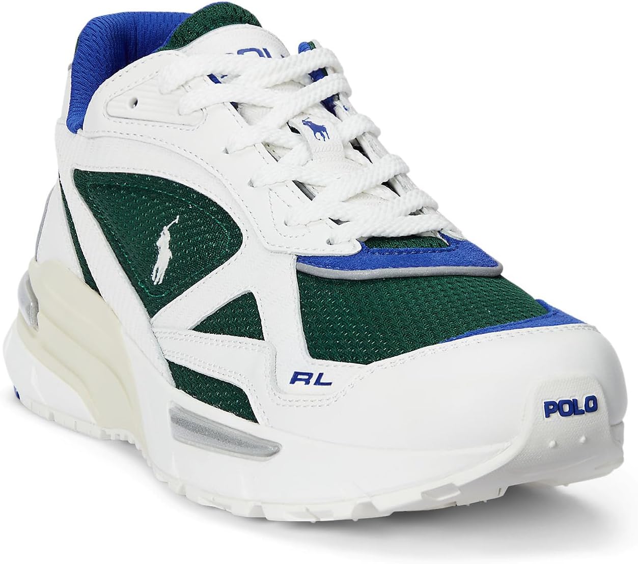 Кроссовки Polo Ralph Lauren Trackster 275, Deckwash White/Antique Green — фото 2