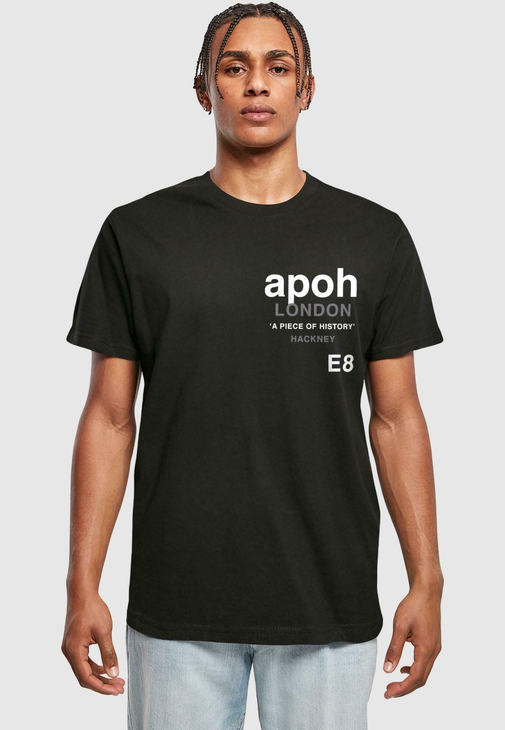 

Футболка с принтом APOH HACKNEY SLOGAN Merchcode, черный