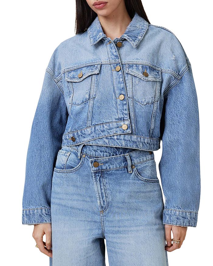 

Джинсовая куртка Aki Crossover ALLSAINTS, синий