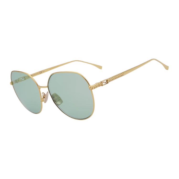 

FENDI Женские солнцезащитные очки асимметричной формы разноцветные, Mint Mambo Color 001O7