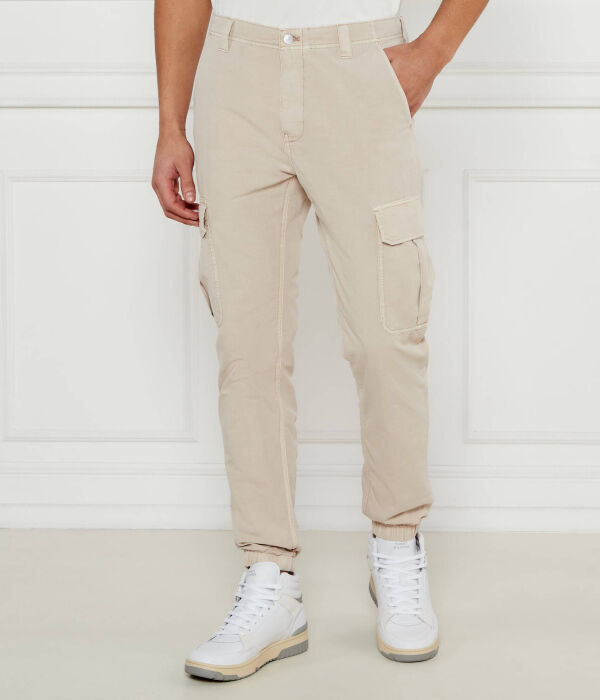 

Брюки-карго мужские Tommy Jeans прямого кроя, бежевый