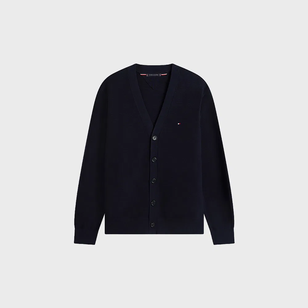 Мужской структурированный кардиган Tommy Hilfiger, небесно-голубой