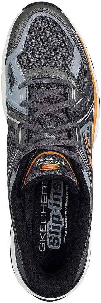 Мужские кроссовки Skechers Stamina Sport Kordae, оранжевый/угольный — фото 2