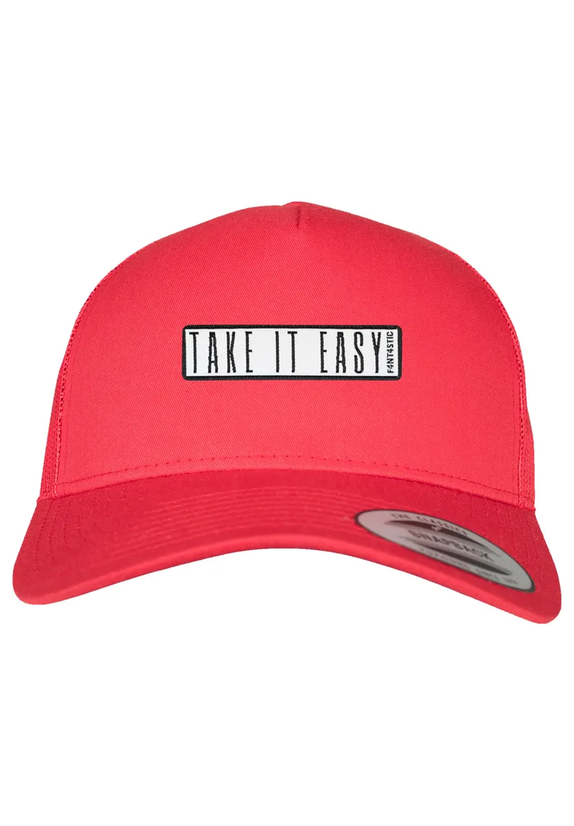 

F4NT4STIC фуражка "Retro Trucker Cap Take It Easy", принт, красный