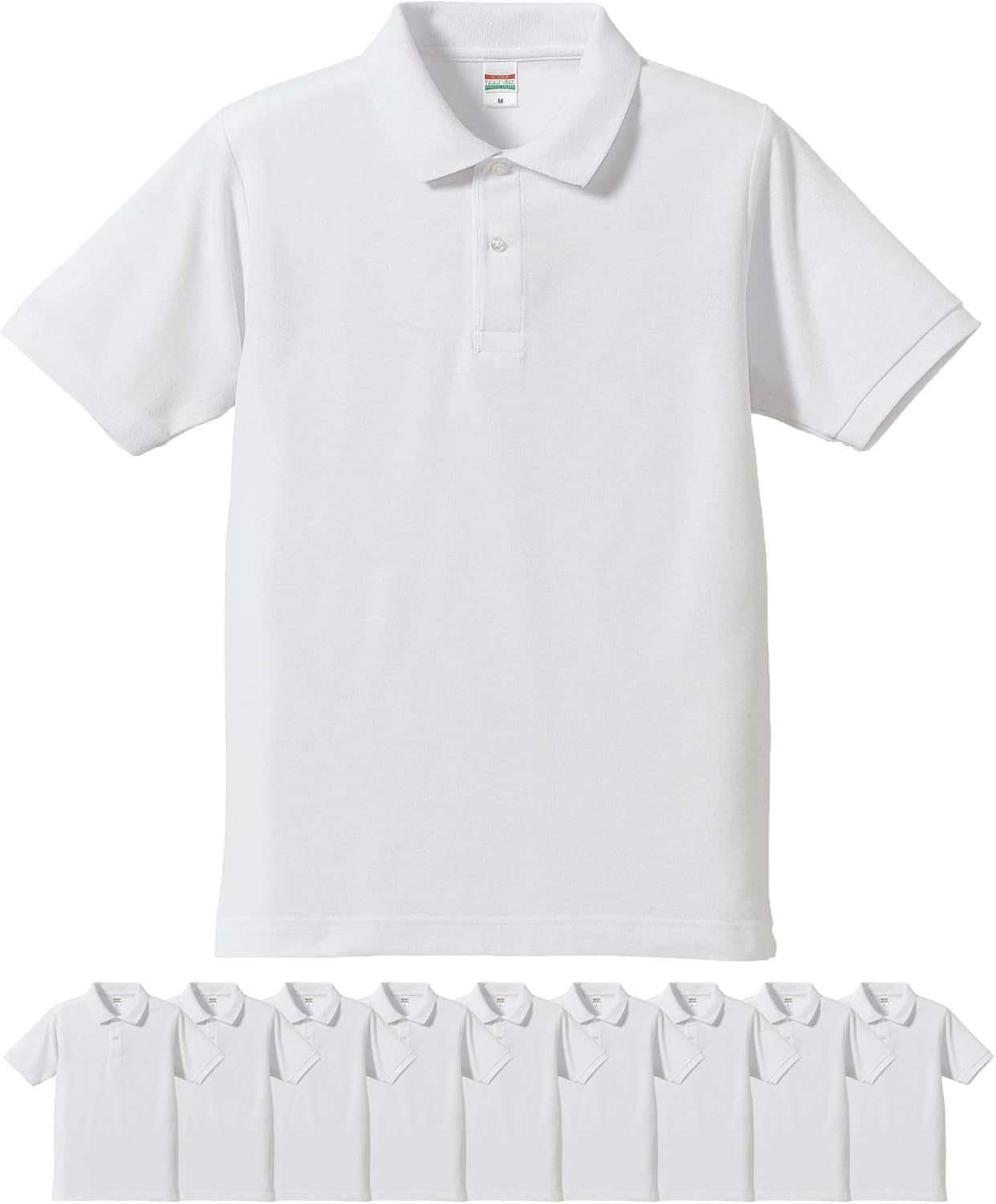 

Мужская поло-рубашка United Athle 505001 Dry Kanoko Utility, 5,3 унции, белый