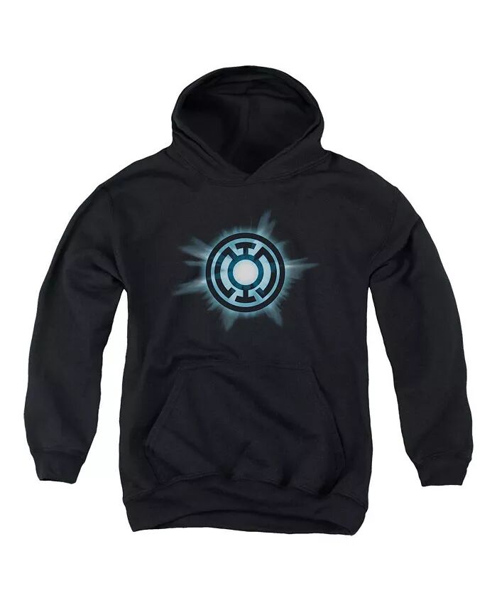 

Толстовка с капюшоном Blue Glow Pull Over Hoodie для мальчиков и подростков Green Lantern, черный