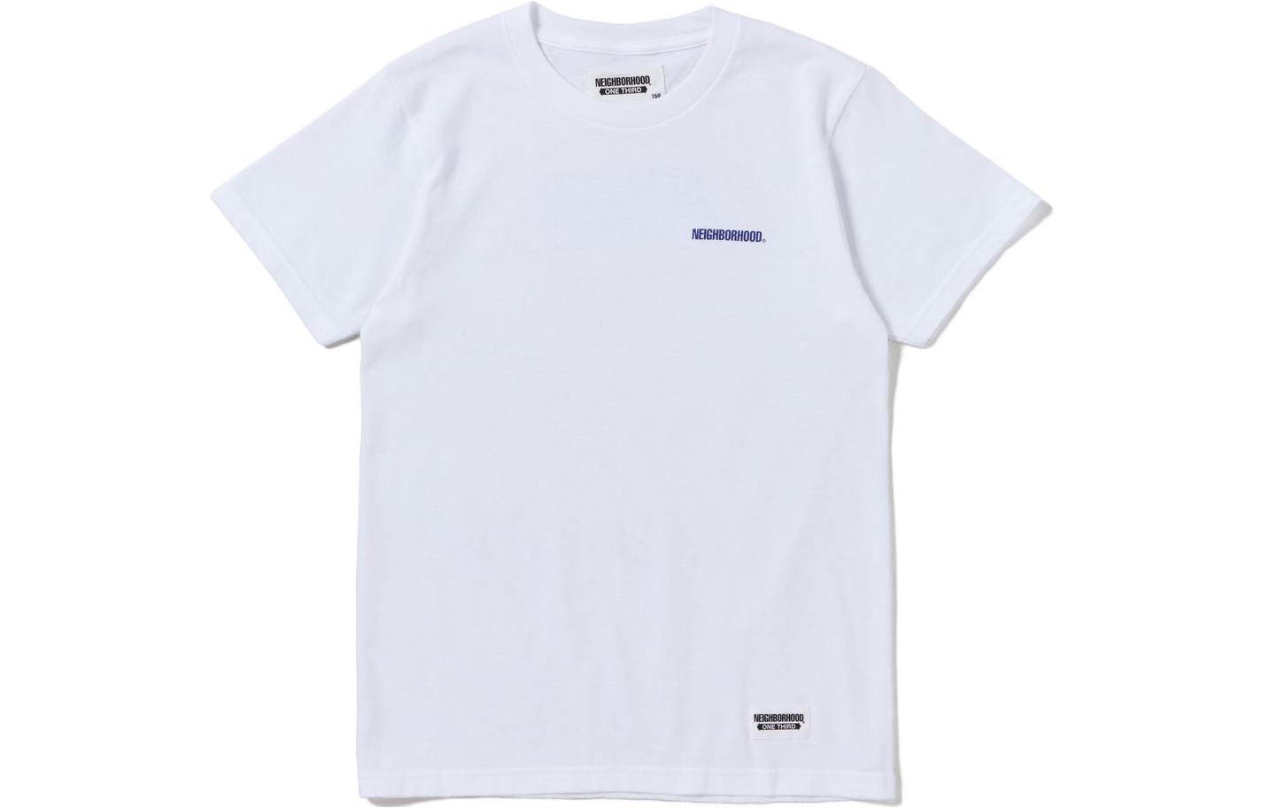

Детская футболка с круглым вырезом, средней толщины Neighborhood, белый