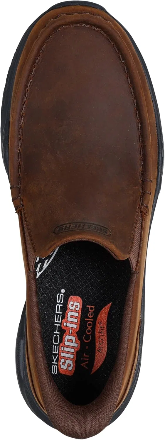 Мокасины с поддержкой стопы Skechers, коричневый Skechers USA Men's — фото 3