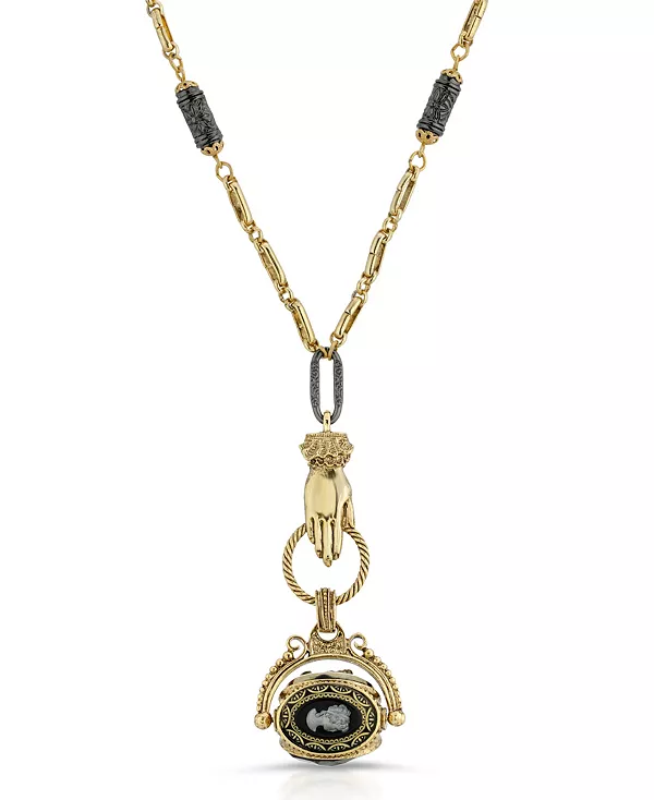 

Ожерелье-Брошь с камеей 2028, yellow