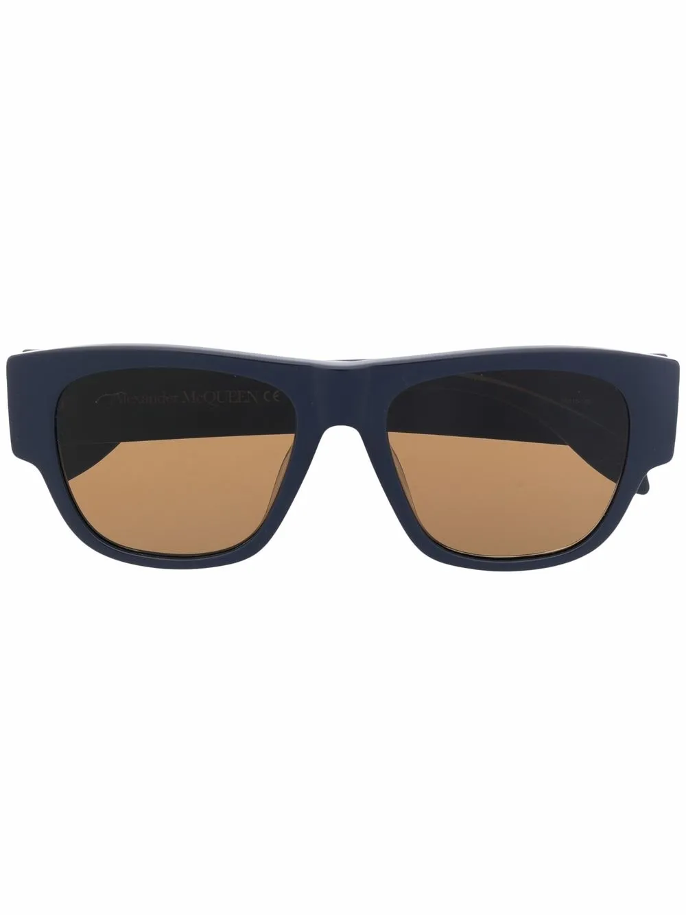 

Солнцезащитные очки с логотипом Alexander McQueen Eyewear, синий