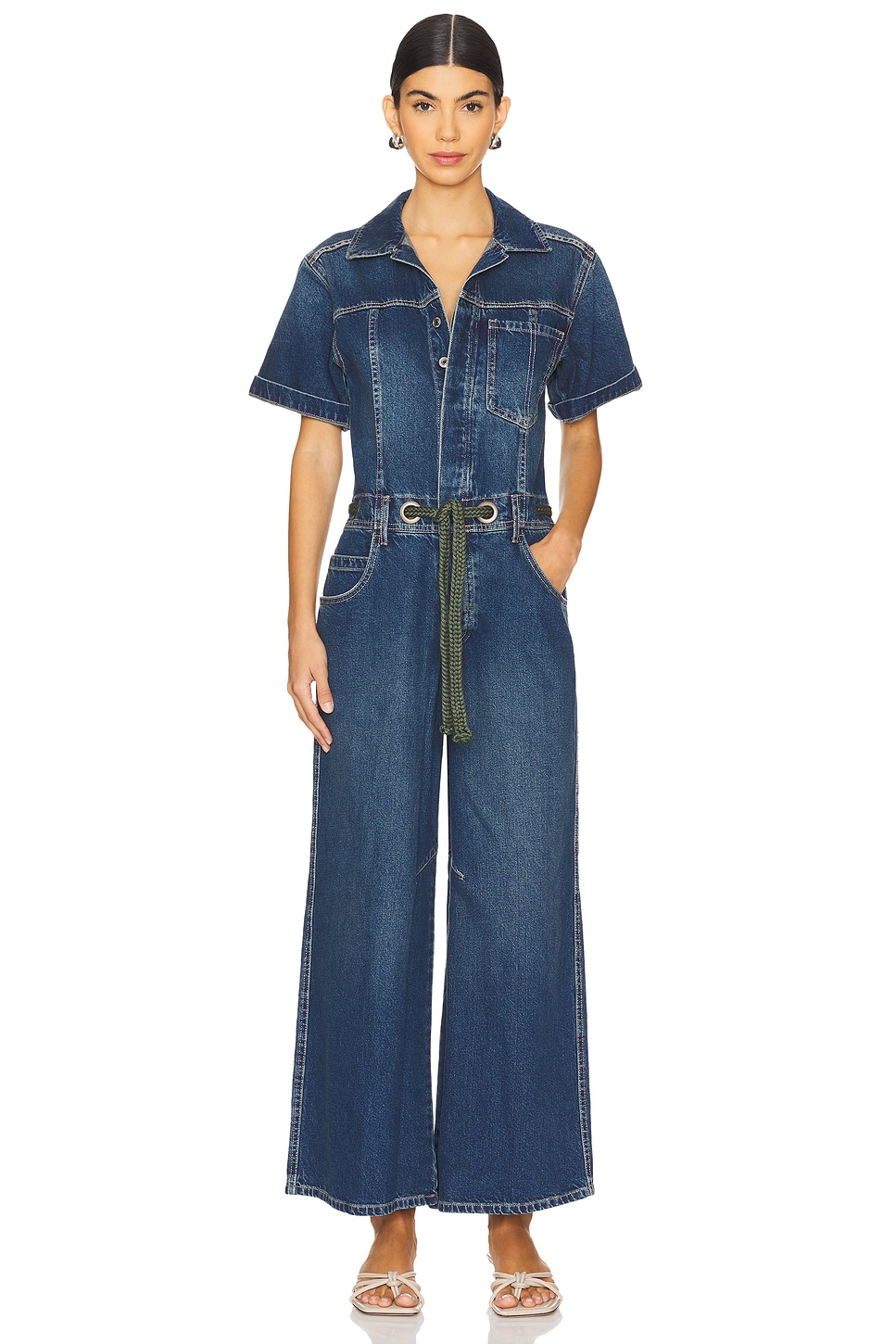 

Мы свободный эдисон широкий комбинезон Free People, синий
