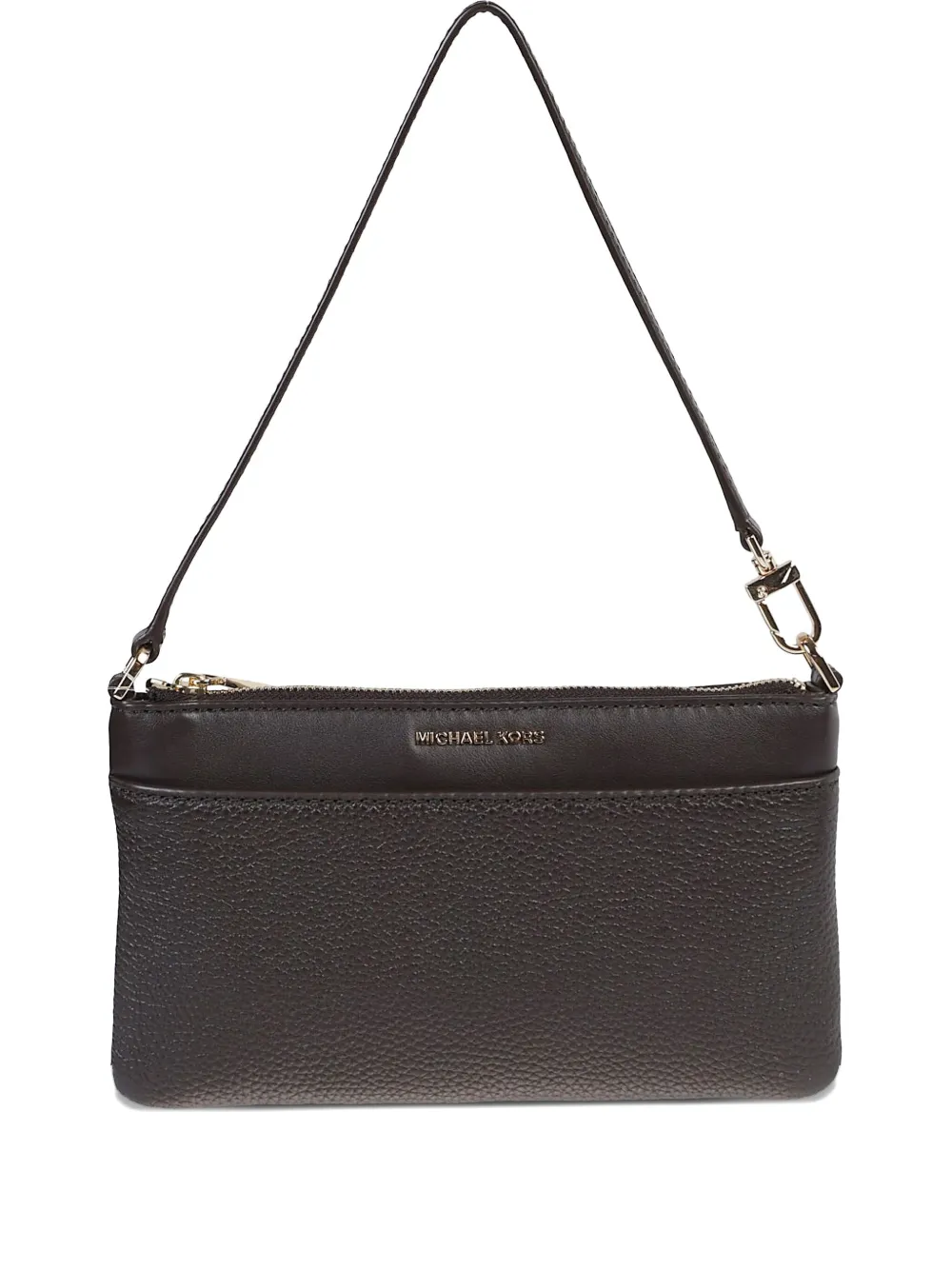 

Кожаная сумка на плечо с застежкой-молнией MICHAEL KORS, коричневый