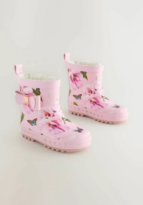 Обычная посадка, резиновые сапоги с бантом Baker By Ted Baker, Pink — фото 2