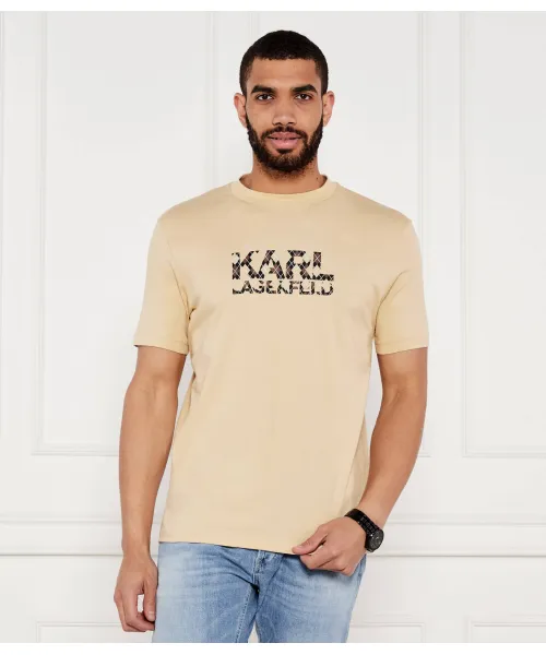 

Футболка Regular fit Karl Lagerfeld, бежевый