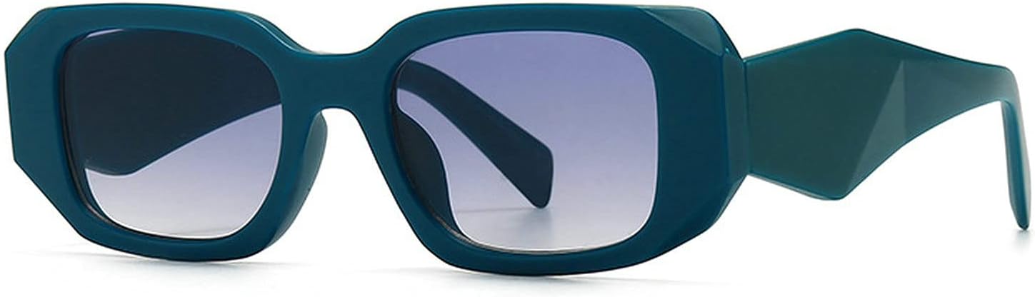 

Солнцезащитные очки COTIA квадратной формы для женщин и мужчин, винтажные, панк, ретро, ​​классические, прямоугольные, конфетных цветов, с защитой от УФ-излучения UV400, Dark Green