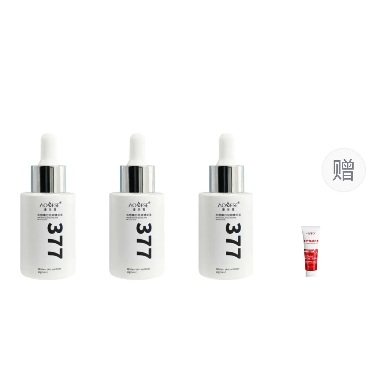 

Жидкости унисекс AOFUXUE, 377 Hydrating ening Spot Treatment Essence 30ml*3+Facial Cleanser