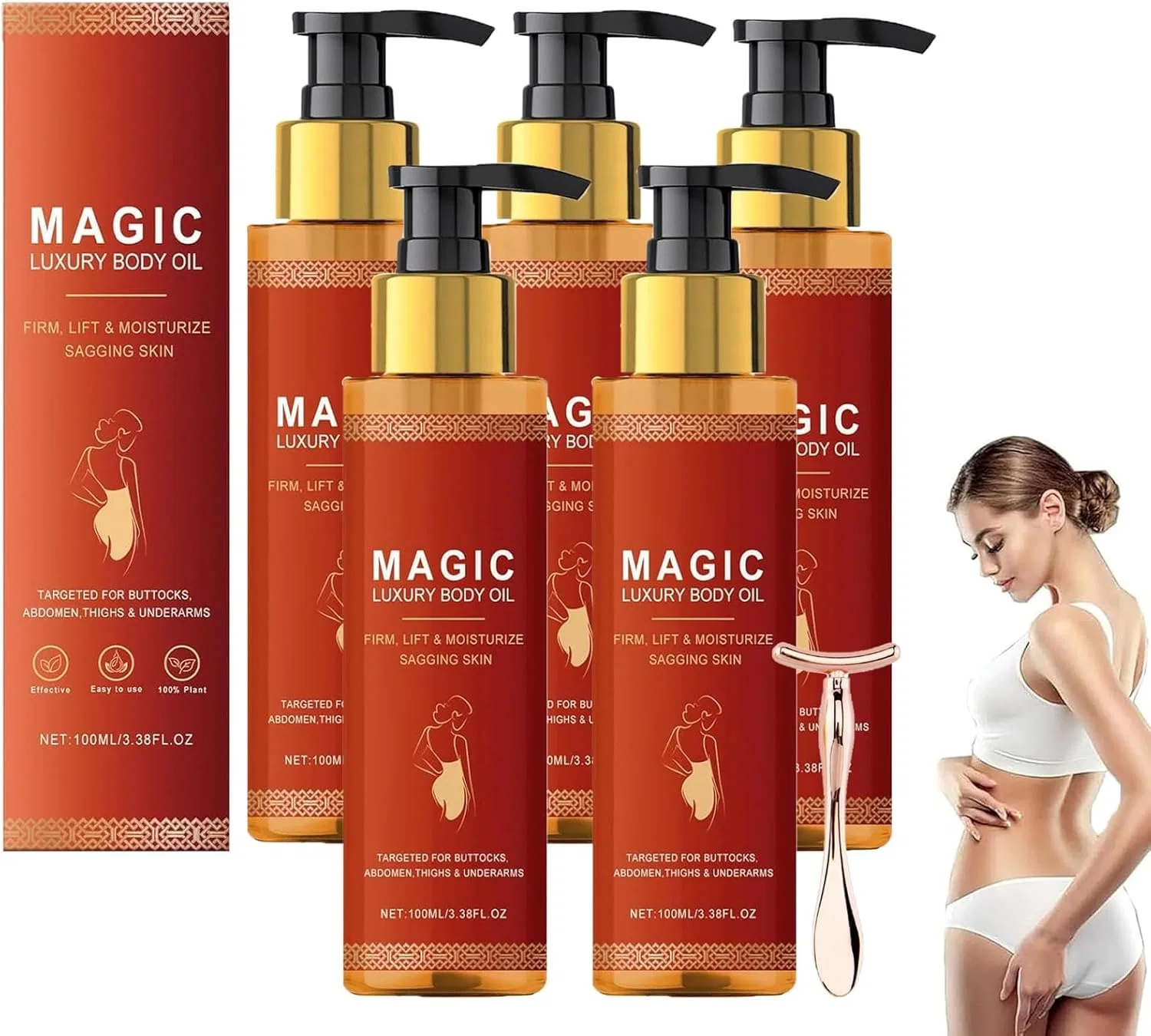Масло для тела «Lifting Body Oil» от Liora Life, 5 шт. Explcior, 5 Pieces.