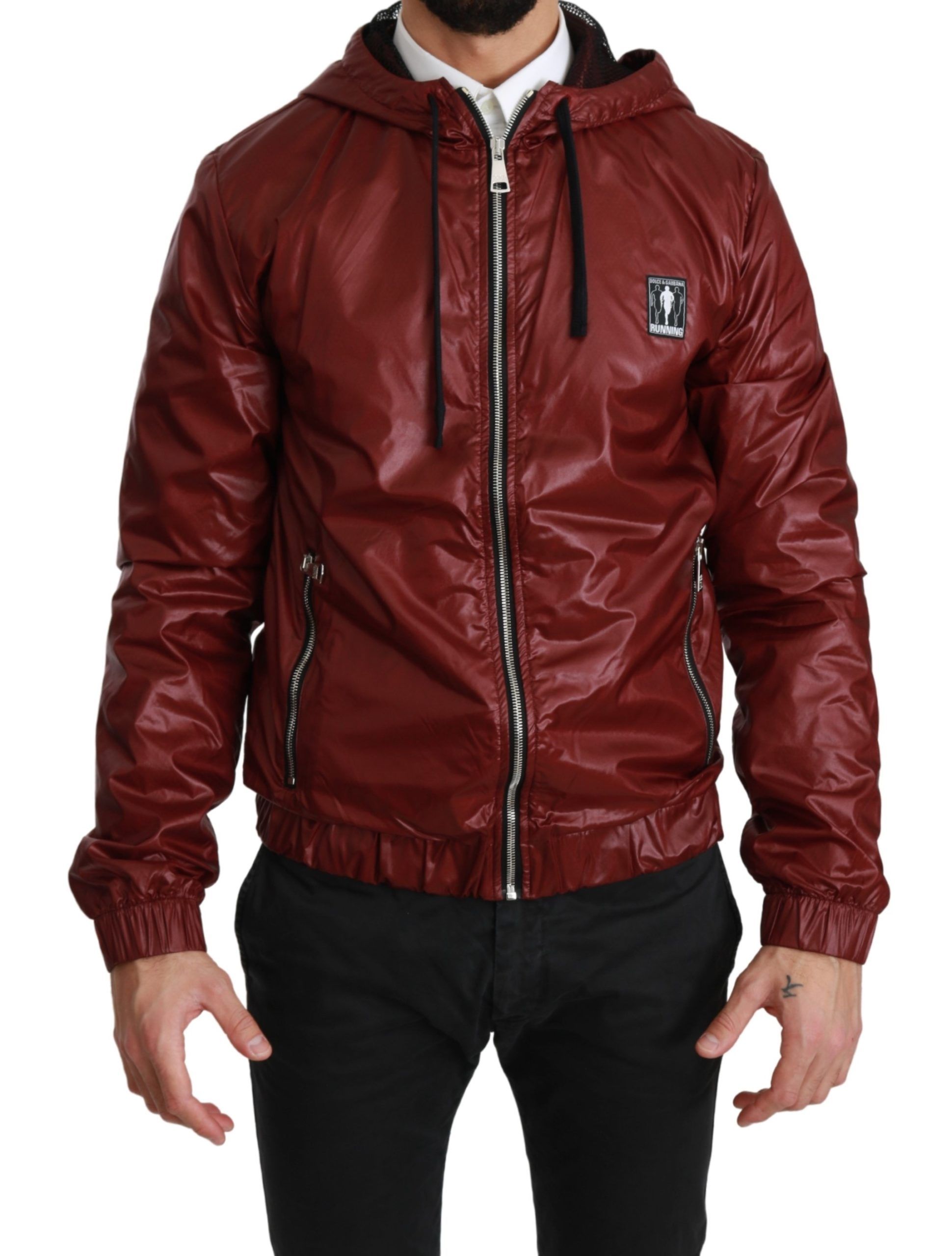 

Свитер с капюшоном и молнией Radiant Red DG Dolce & Gabbana, красный