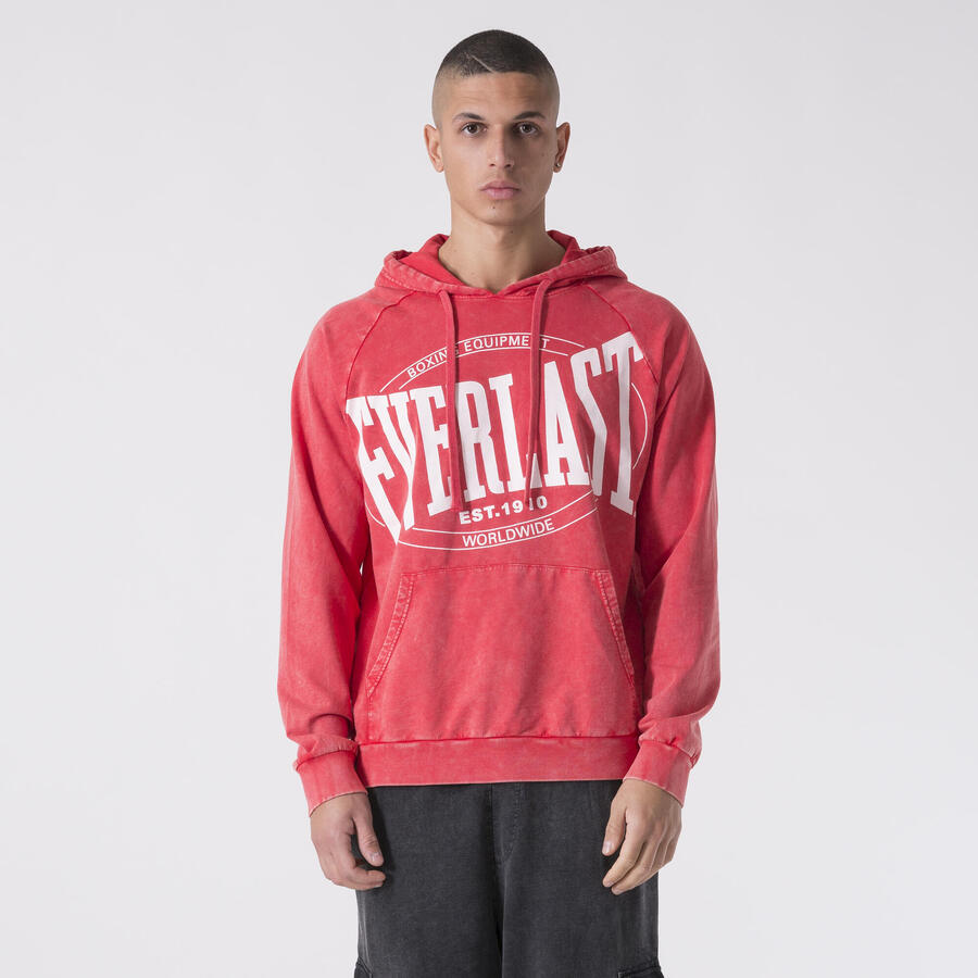 

EVERLAST Толстовка с капюшоном для тренировок и бокса, пламенно-красный хлопок