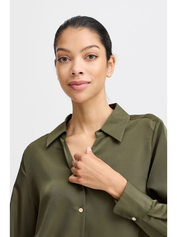 

B. young Рубашка BYDOLORA 2 - легкая тканая, стандартный крой, цвет Olive Night