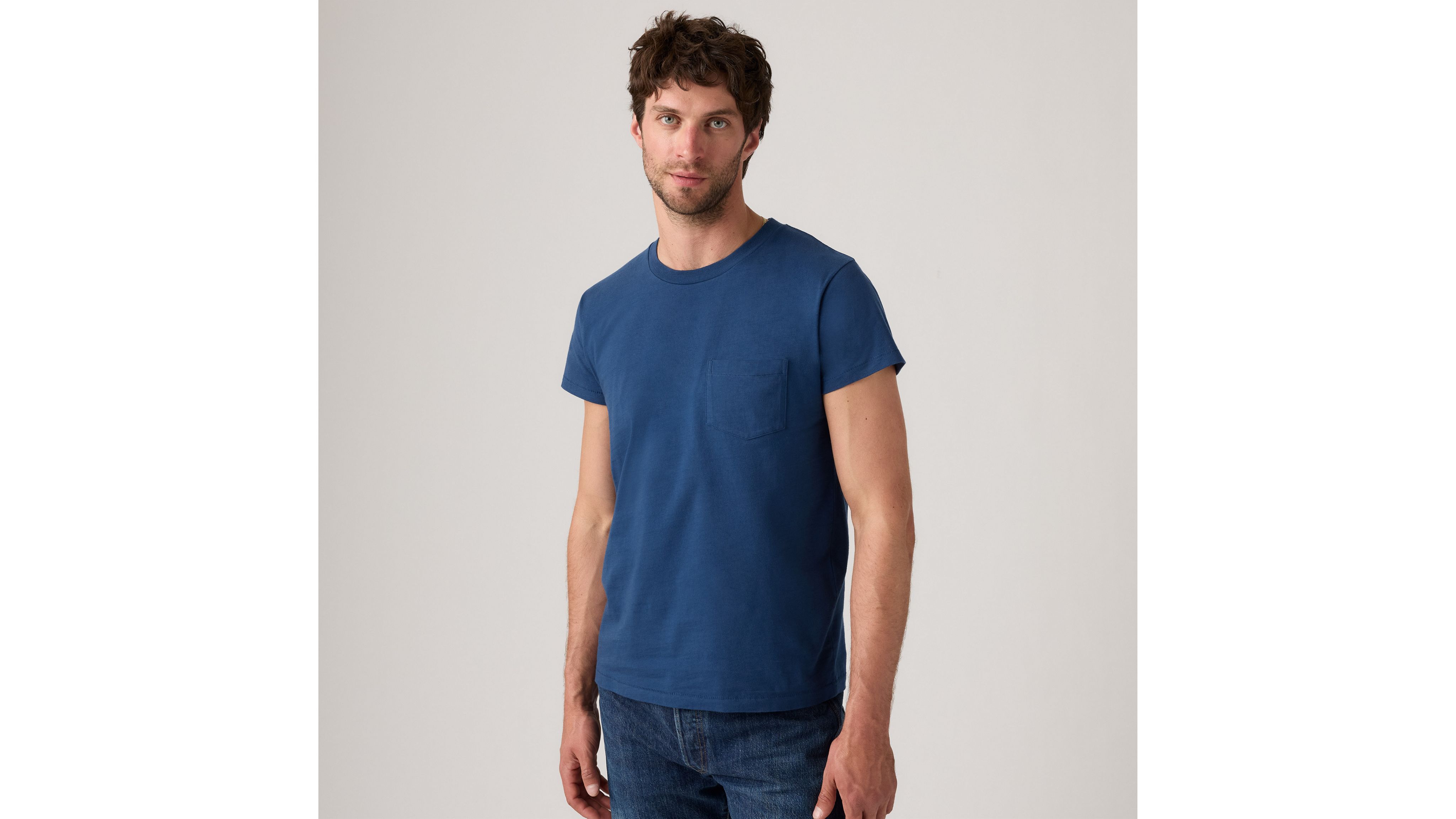 

Спортивная футболка 1950-х годов Levi's, Ocean Blue - Blue