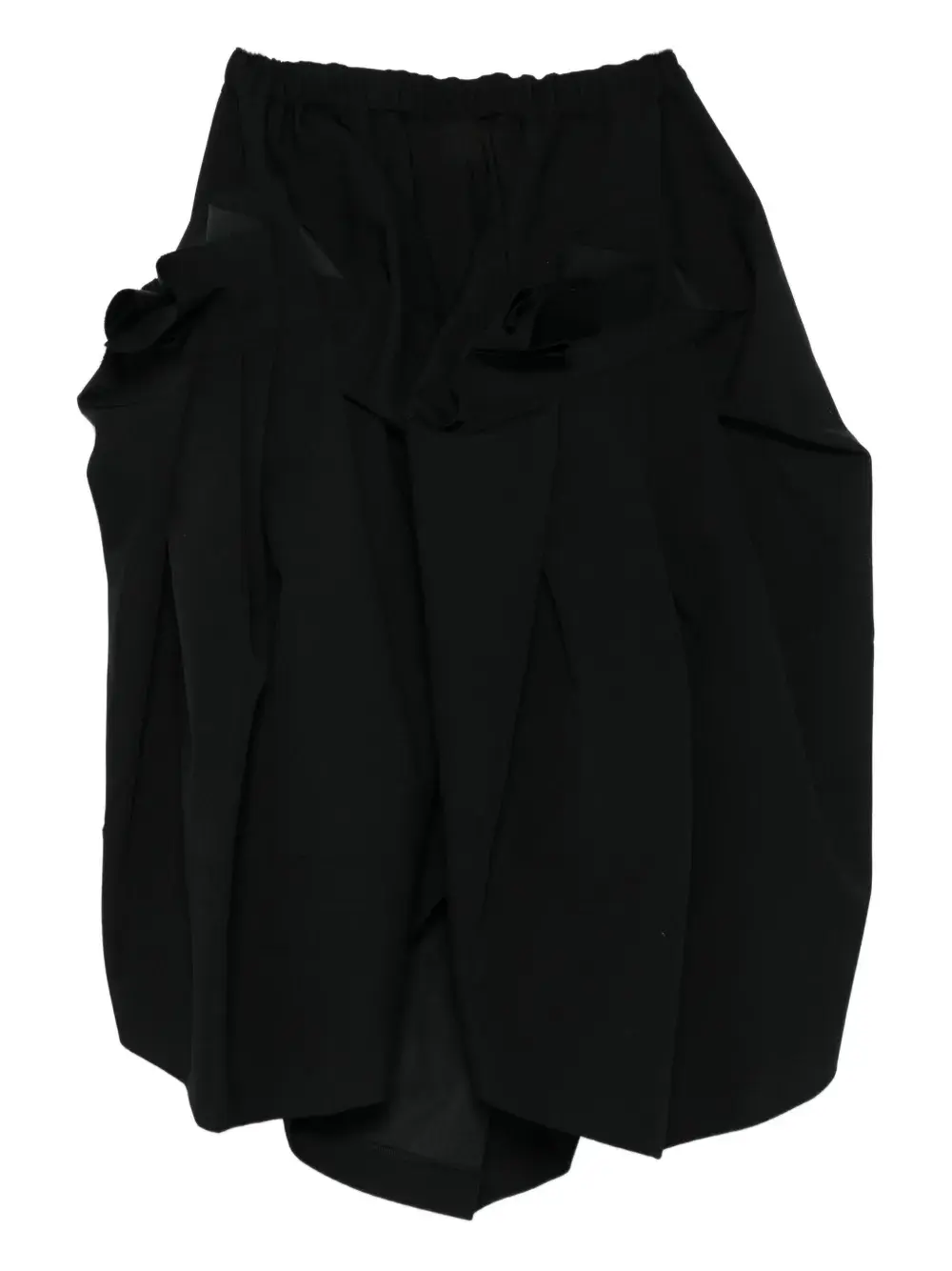 

Кружевная юбка с оборками Comme Des Garcons, черный