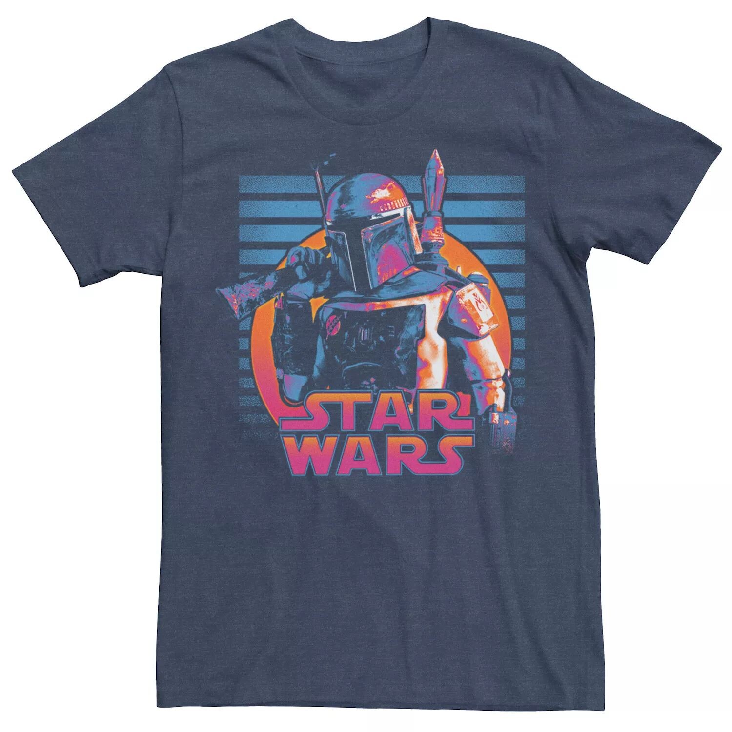 

Мужская рваная неоновая футболка Boba Fett Star Wars