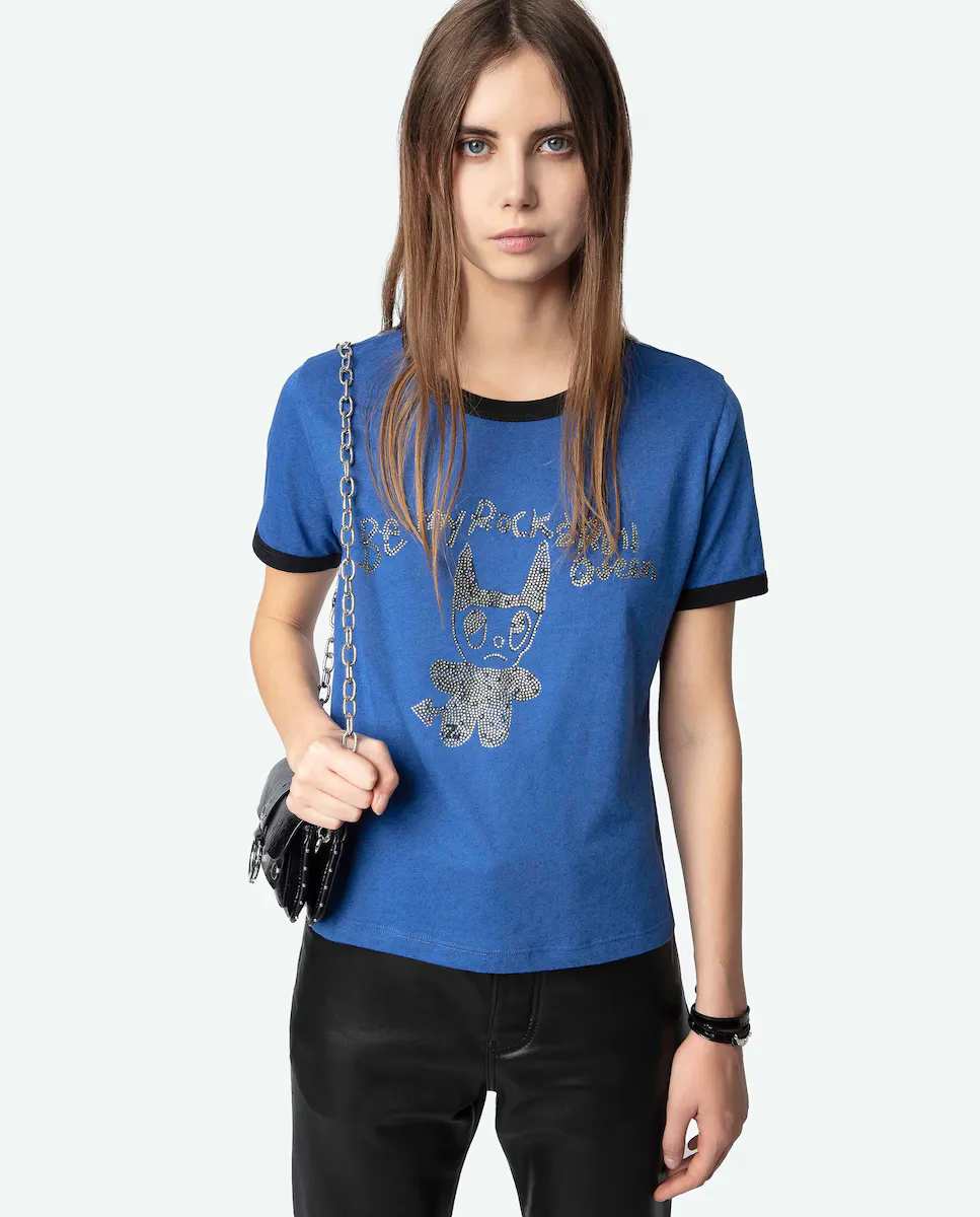 

Woos Женская футболка с коротким рукавом Zadig & Voltaire, синий