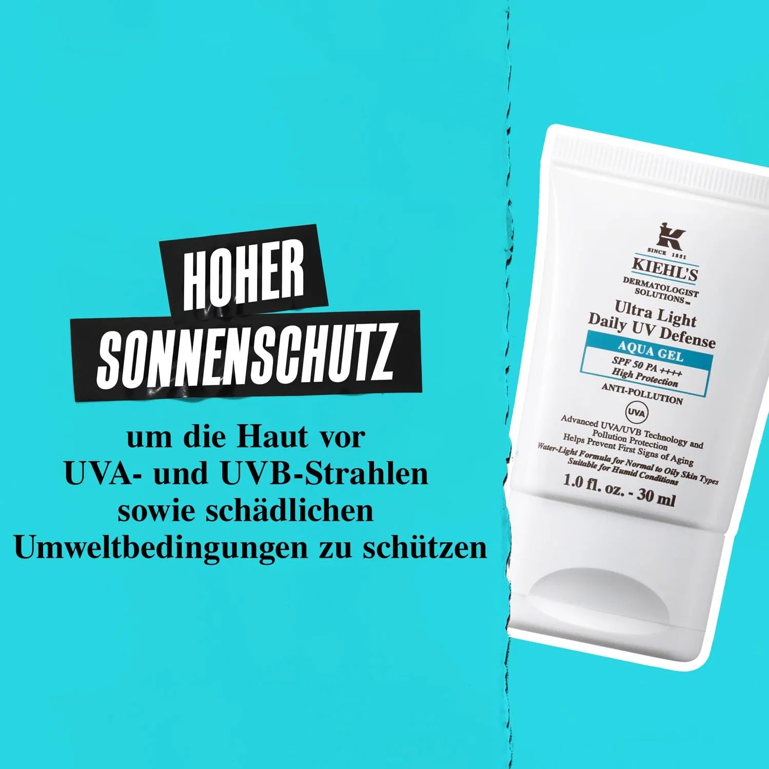 Освежающий солнцезащитный гель для лица «Ultra Light Daily UV Defense Aqua Gel SPF 50» от KIEHL'S Kiehl'S — фото 3