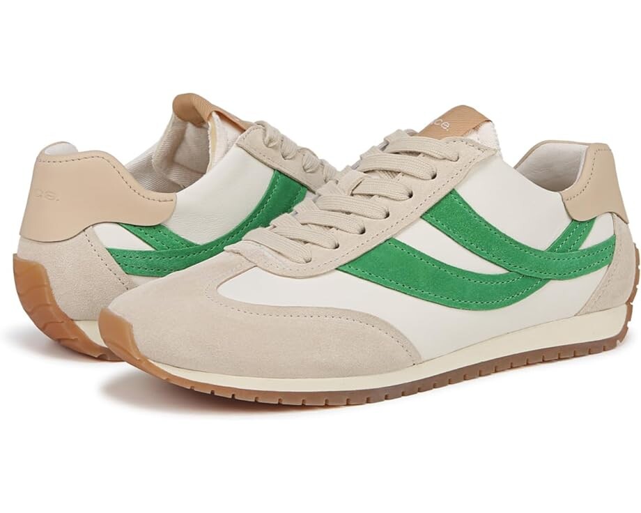 

Кроссовки Vince Oasis Runner Lace-Up Sneakers, цвет Milk/Emerald Green