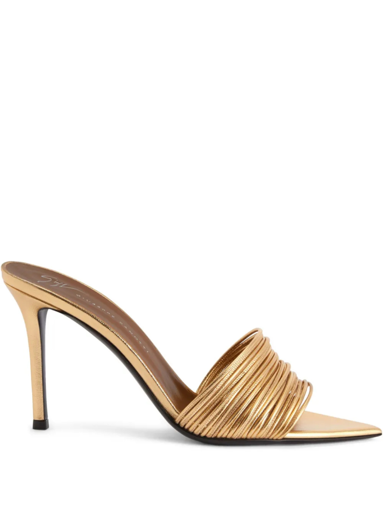 Босоножки Giuseppe Zanotti Clio 90 мм, золотой