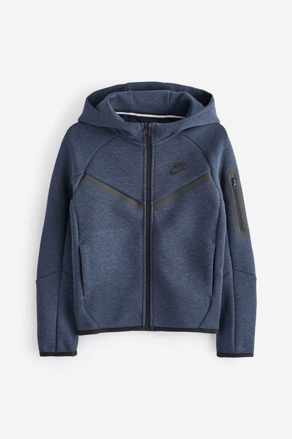 

Толстовка с капюшоном из технологического флиса с застежкой молнией Nike, синий