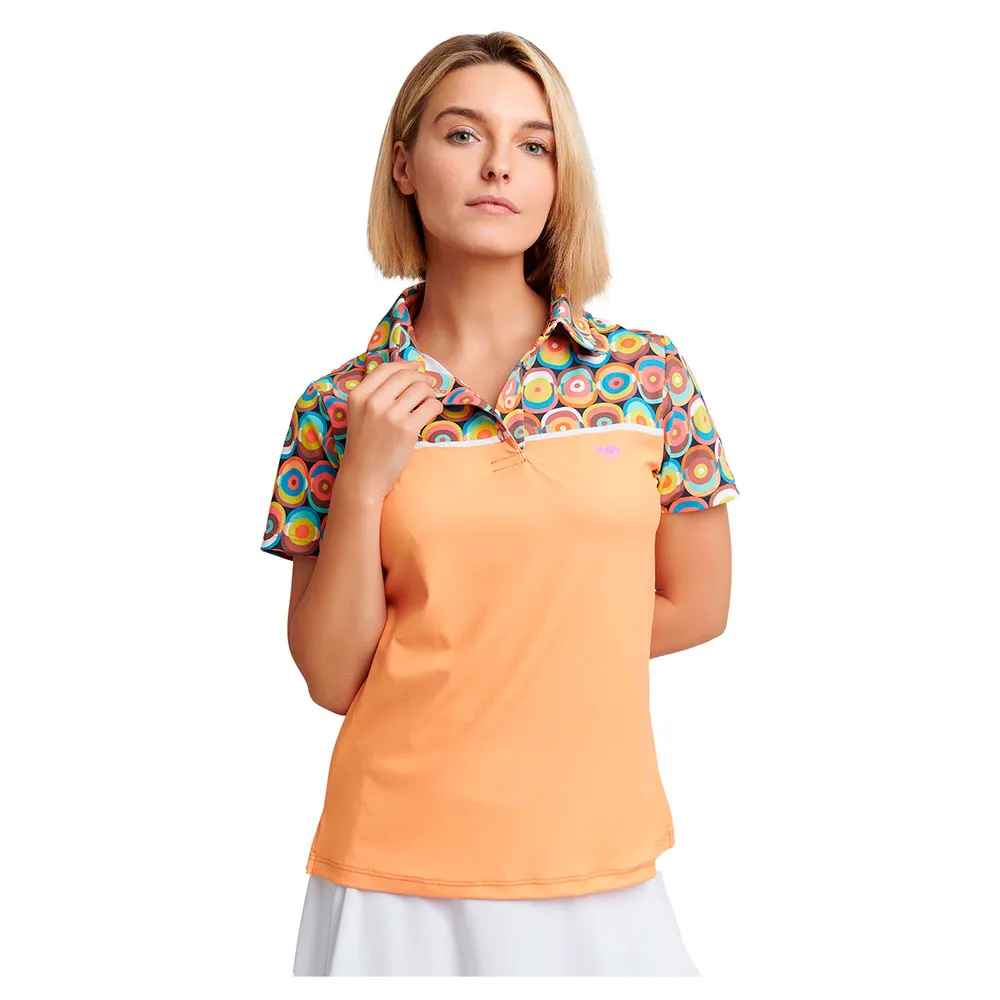 

Поло с коротким рукавом Oxy Golf Circles Woman, оранжевый