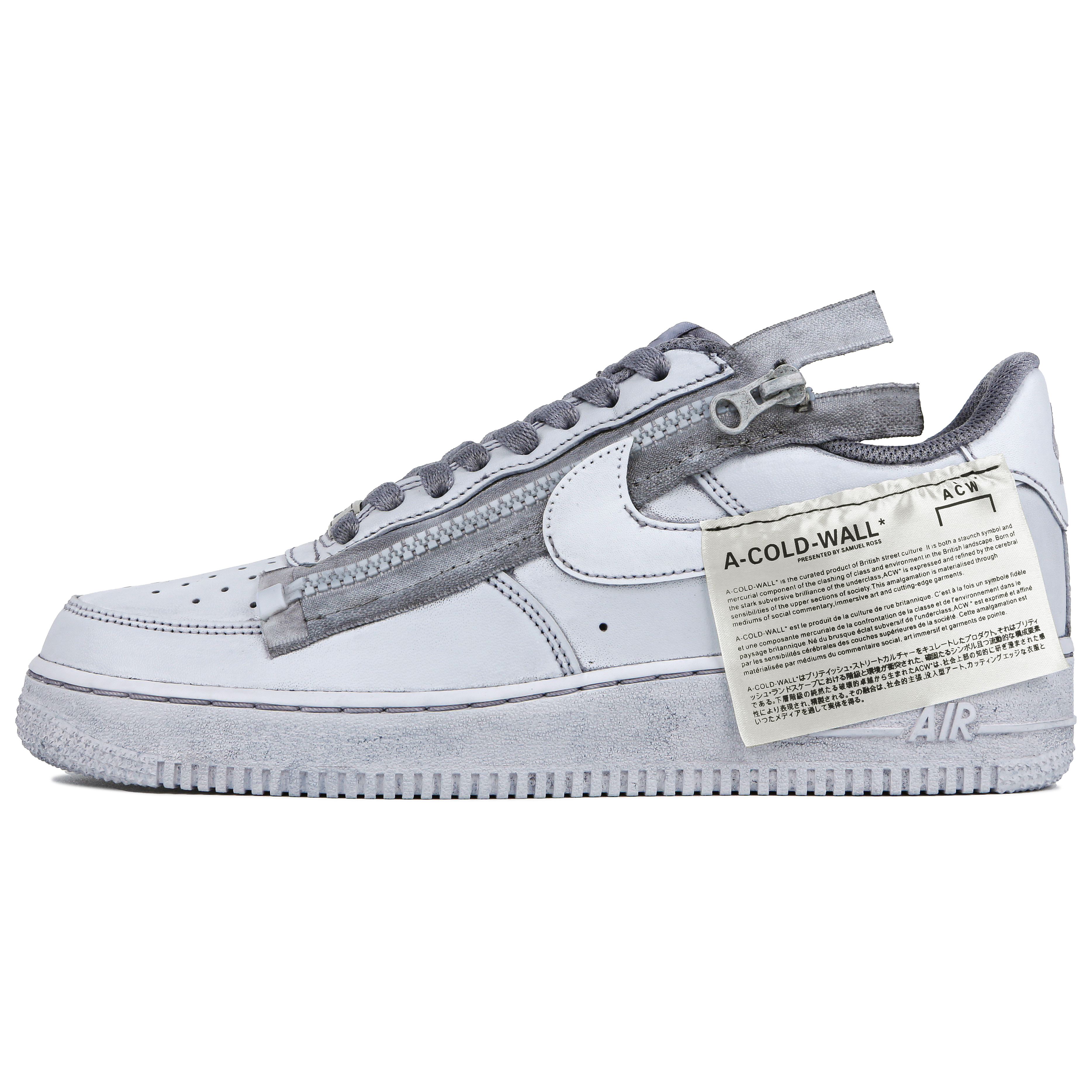 

Кроссовки Nike Air Force 1 Skateboarding Shoes Men Low-top Gray, серый