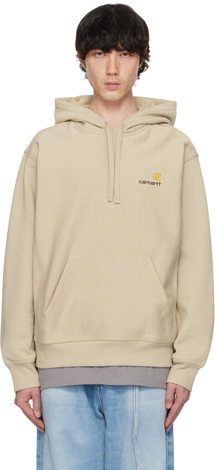 

Бежевая толстовка с капюшоном American Script Carhartt Work In Progress