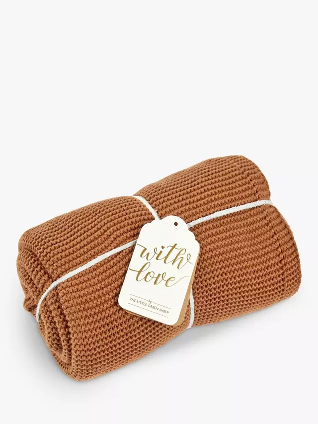 

Одеяло The Little Green Sheep Organic Cotton Cellular, цвет terracotta