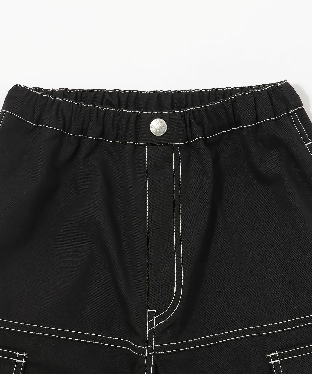 Детские брюки XLARGE KIDS рабочие с контрастной строчкой чёрные — фото 3