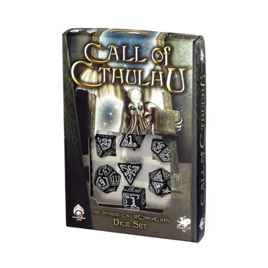 

Набор Poly Set Черный со светящимся в темноте (7), Call of Cthulhu Dice (Limited Edition)