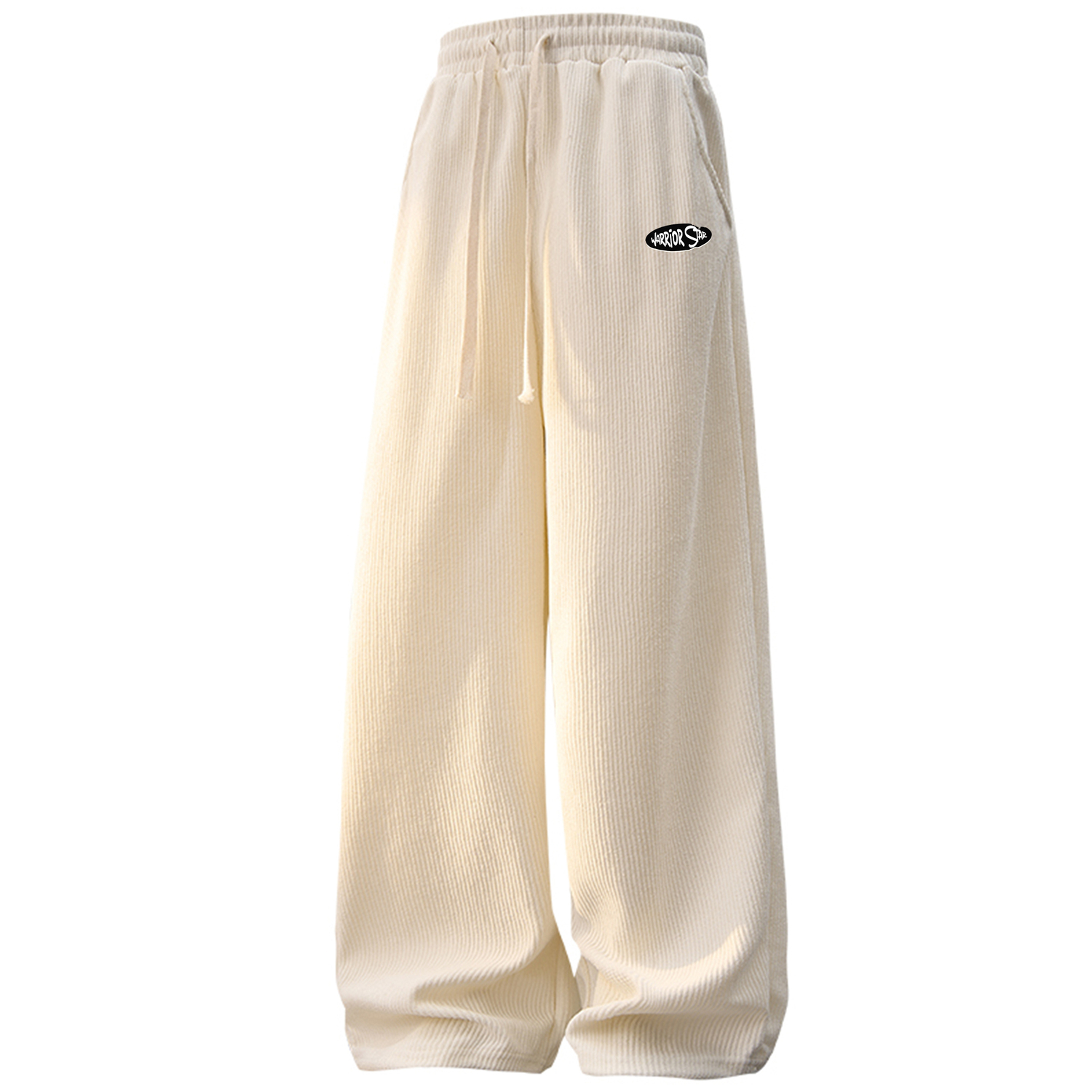 

Открытые улыбающиеся вязаные спортивные штаны Unisex WARRIOR, экрю