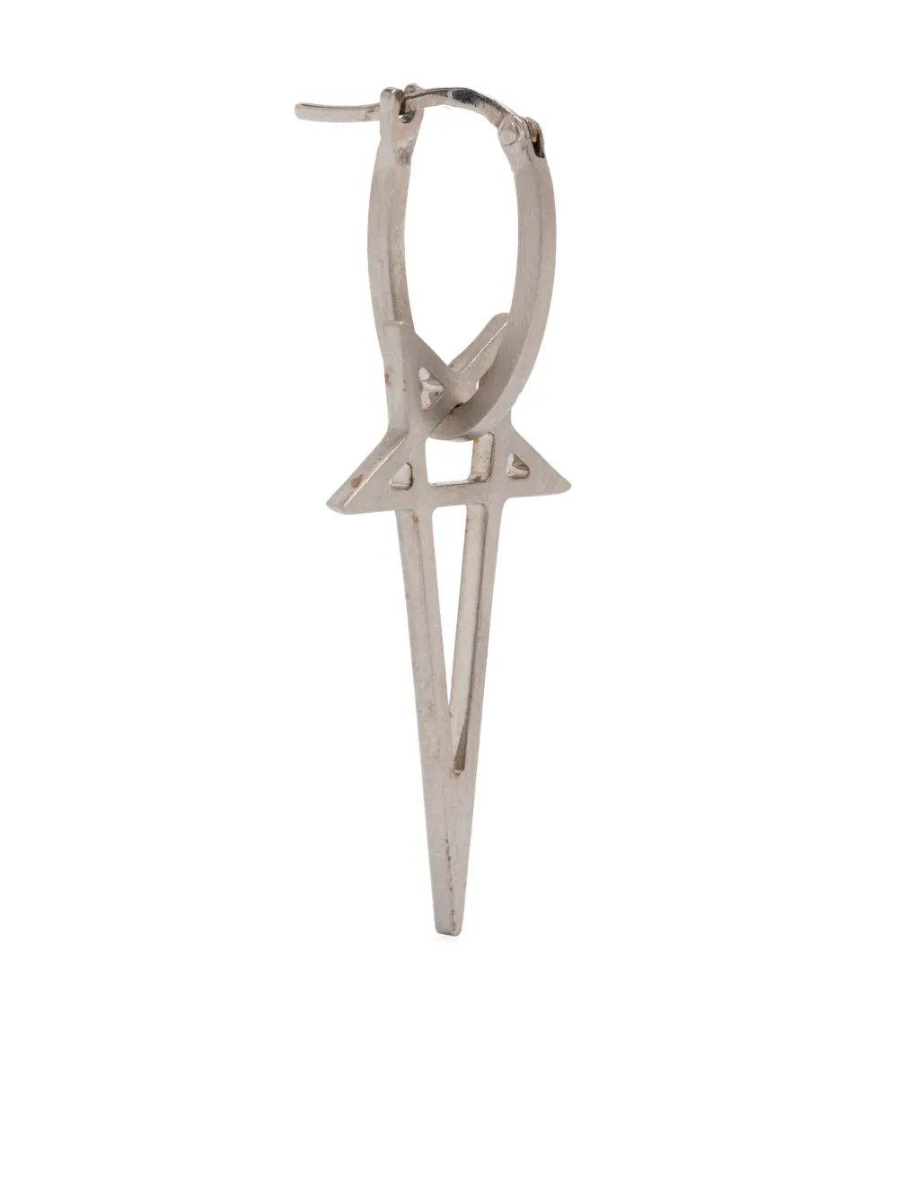 

Серьга Pentagram Rick Owens, серебяный