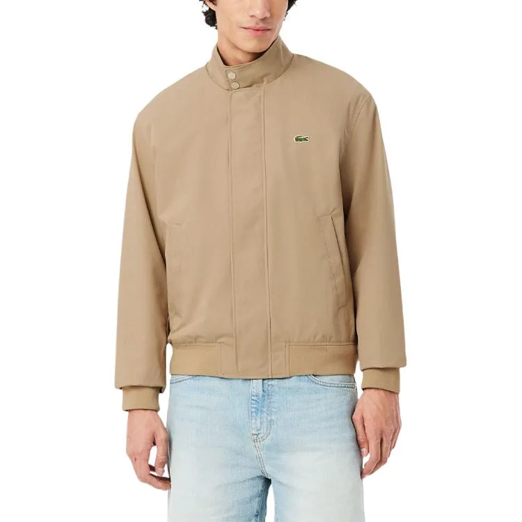Хлопковая куртка харрингтон LACOSTE, HDE/Sierra Blue — фото 4