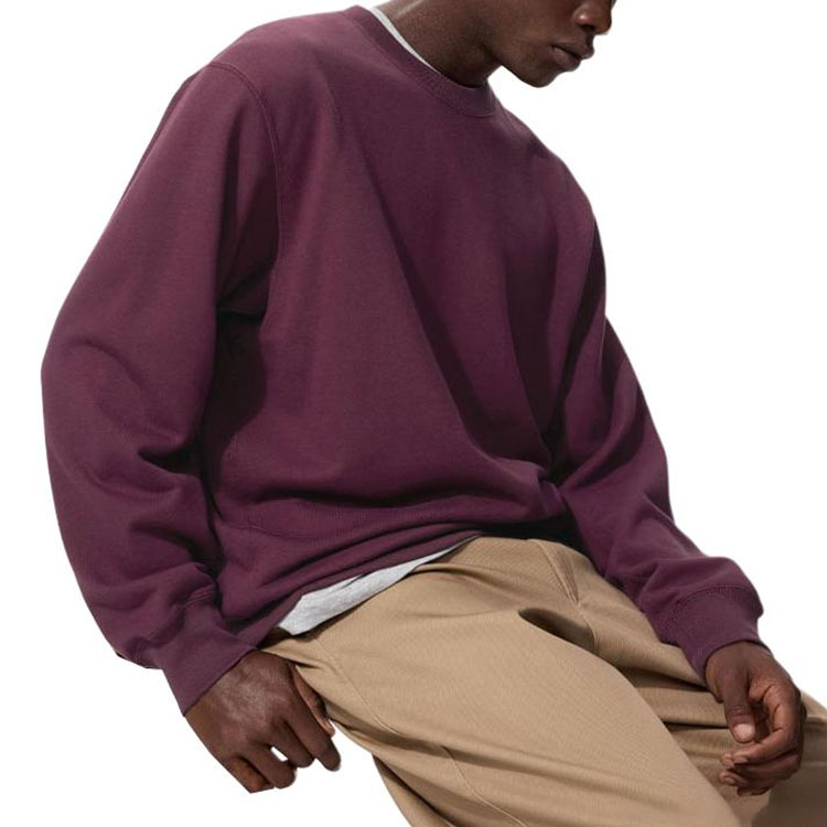 

UNIQLO Свитшот унисекс бордовый Unisex Burgundy