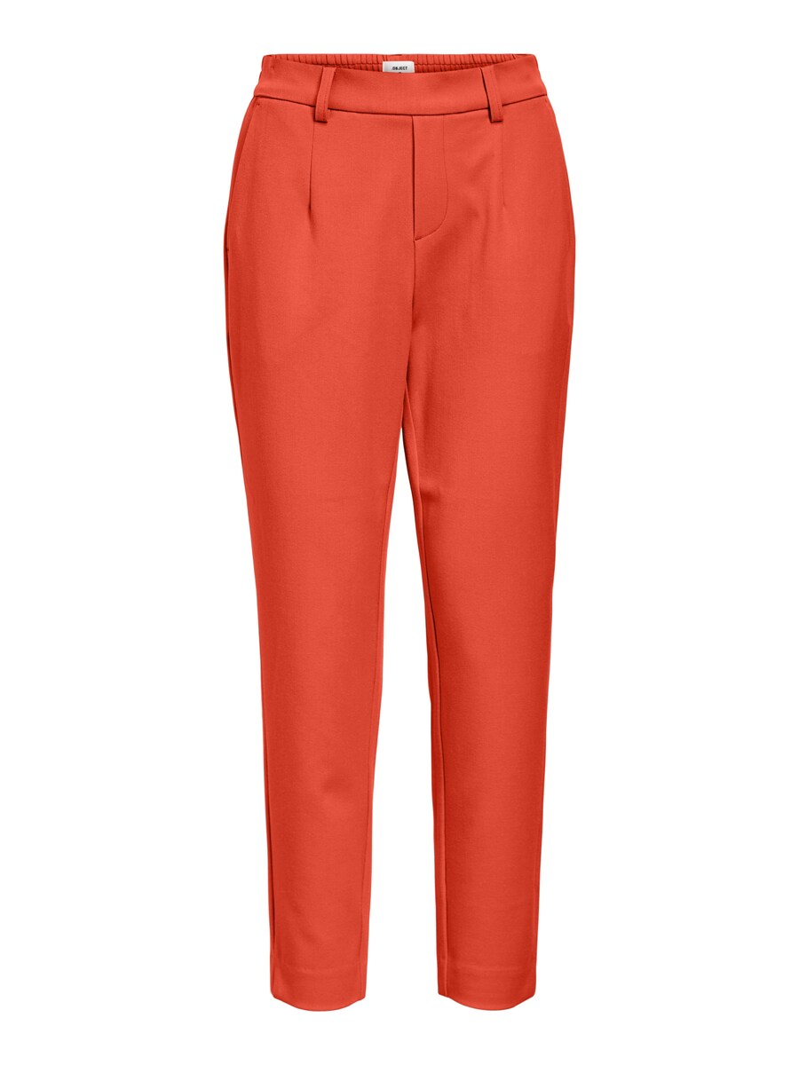 

Узкие брюки со складками спереди OBJECT OBJLisa, цвет Orange red