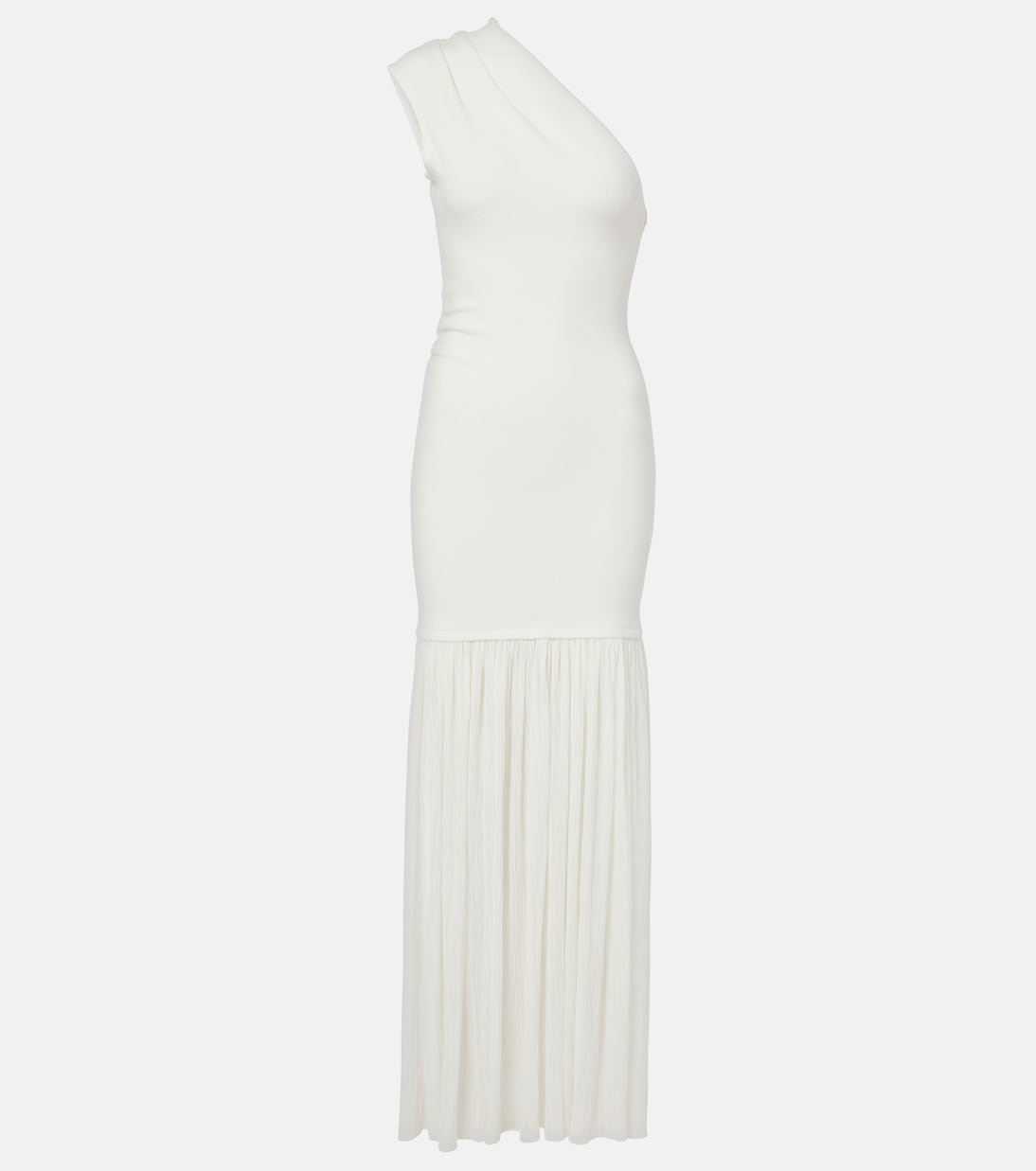 

Платье макси Cora из креп-шифона на одно плечо Proenza Schouler, слоновая кость