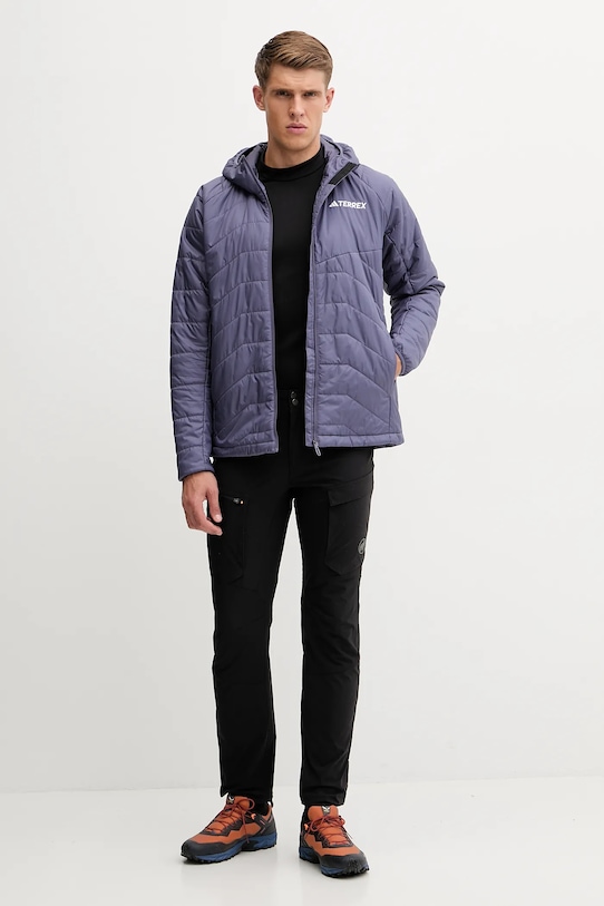 Многофункциональная утепленная куртка для активного отдыха Adidas Terrex, фиолетовый — фото 2